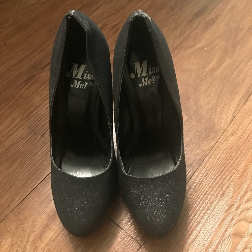 Black Sparkly Heels